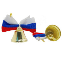 Колокольчик с лентой и булавкой