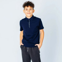 Рубашка-поло для мальчика (Делорас) артикул 71647ZS размер 34/134-44/164 цвет темно-голубой