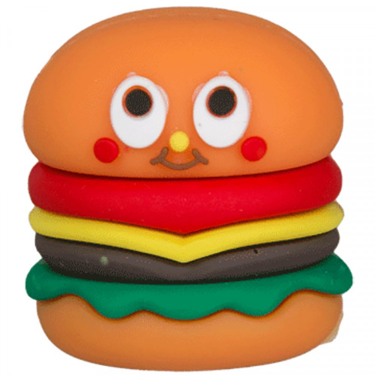 Точилка пластиковая (deVENTE) Hamburger 1 отверстие покрытие Soft Touch арт.8031315