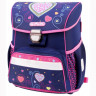 Ранец для девочек школьный (HERLITZ) LOOP Empty Blue Hearts 37х31х24 см арт 50013890