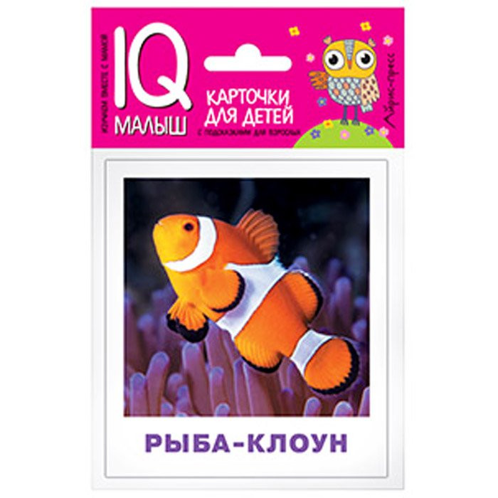 Карточки обучающие (Айрис) Умный малыш Обитатели морей и океанов 17 карточек артнаклейки 25957