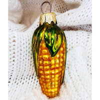 Украшение на ёлку стекло 06,5см "Кукуруза" п/у арт.АУ-19