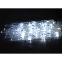 Гирлянда электрическая для дома фигурная 2,5м*20см 24LED "Сосулька" цвет белый (светлый провод) 8режимов арт.183-149