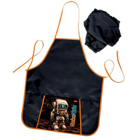 Фартук для детского творчества (Hatber) с карманом Робо 535х445мм арт.NFn_35124