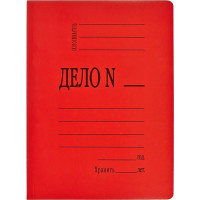 Скоросшиватель красный 360г/м2 картон мелованный пробитый арт.660584