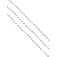 Украшение декоративное "Бусы" 270см кубики цв.серебро арт.38693