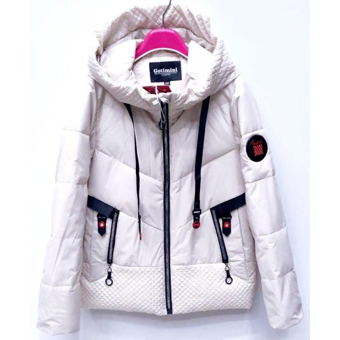 Куртка осенняя для девочки (GOTIMINI) арт.dux-B-30-2 размерный ряд 34/134-42/158 цвет бежевый