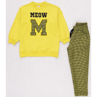 Комплект (DMB) (толстовка+брюки) артикул 9671 размерный ряд 28/104-32/128 цвет фисташка