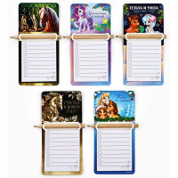 Сувенир на магните с блоком д/записи "Новогодний микс" 7*14,4см асс. арт.10871388