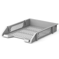 Лоток для бумаг решетчатый 1 секция серый ErichKrause Classic арт.13392 (Ст.1)