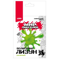 Химические опыты Волшебный лизун Мир пикселей Зеленый (LORI) арт.Опи-001