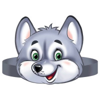 Маска карнавальная картон "ВОЛК" арт.5909300