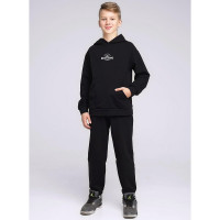 Костюм спортивный для мальчика артикул CLE 849517/70у_п размер 32/128-42/158 цвет черный