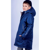 Парка зимняя для мальчика (OVAS) арт.Нордвик цвет темно-синий