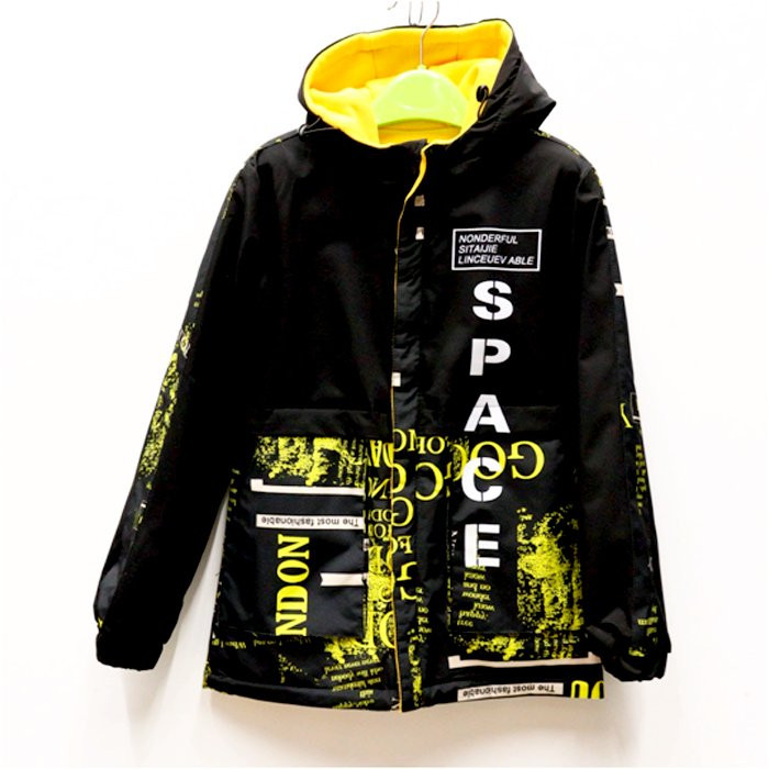 Куртка  для мальчика (STJ) арт.jxx-6-1109-1 размерный ряд 36/140-44/164 цвет черный