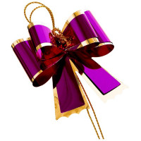 Бант упаковочный 2шт/наб. 13*10см арт.83229