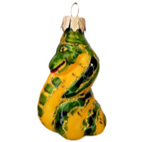 Фигурка на ёлку стекло 07см "Кобра" арт.Ф416