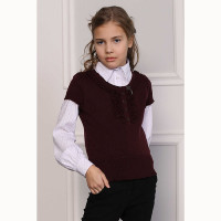 Жилет для девочки (Дести) арт.51б размер 40/158 цвет бордо