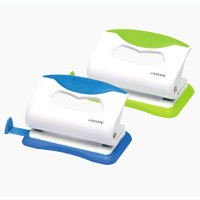 Дырокол (10л) deVENTE пластиковый с каучуковой вставкой, с линейкой Color арт.4020804 (Ст.)