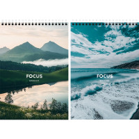 Блокнот А5 мягкая обложка на гребне 60 листов (Prof-Press) Природа в фокусе арт.Б60-7208