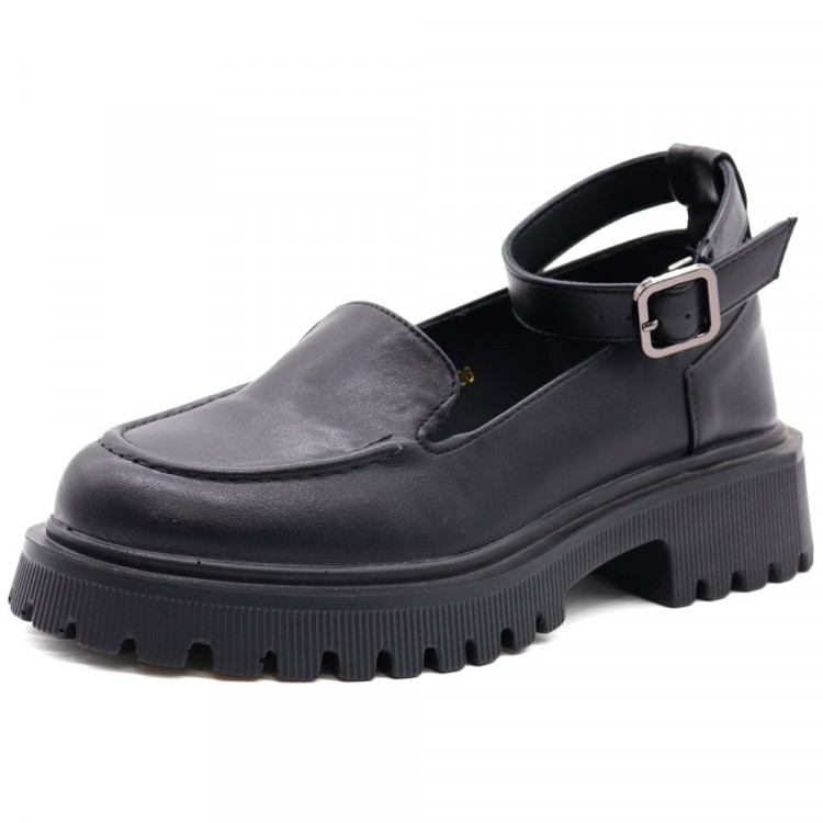 Туфли для девочки (Perfect) черные верх-искусственная кожа подкладка- искусственная кожа артикул gf-S81