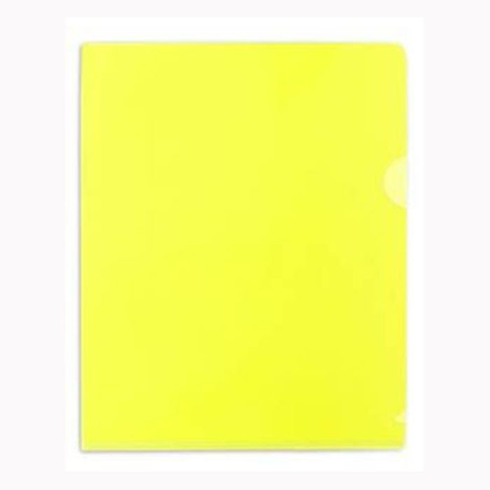Папка-уголок А5 180мкм Hatber желтая арт.AG5_00105