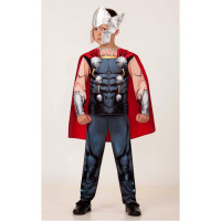 Костюм для мальчика Тор (куртка с плащом,брюки,шлем) р.28/110-34/134 ткань арт.21-61