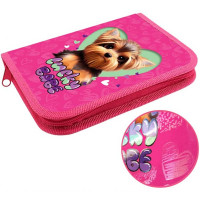 Пенал 1 отделение с откидной планкой (ОНИКС) ПКК 07-19 Lucky dog 190х130мм ламиннированный картон