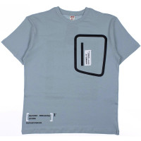 Футболка для мальчика арт.DMB 7547 размер 34/134-44/164 цвет серо-голубой