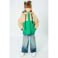 Пальто осеннее для девочки (DELORAS) арт.19584 цвет темный хаки