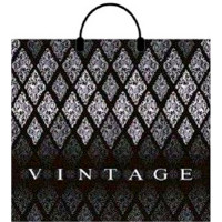 Пакет ПВД пластмассовые ручки 38*34+3 90мкм Винтаж