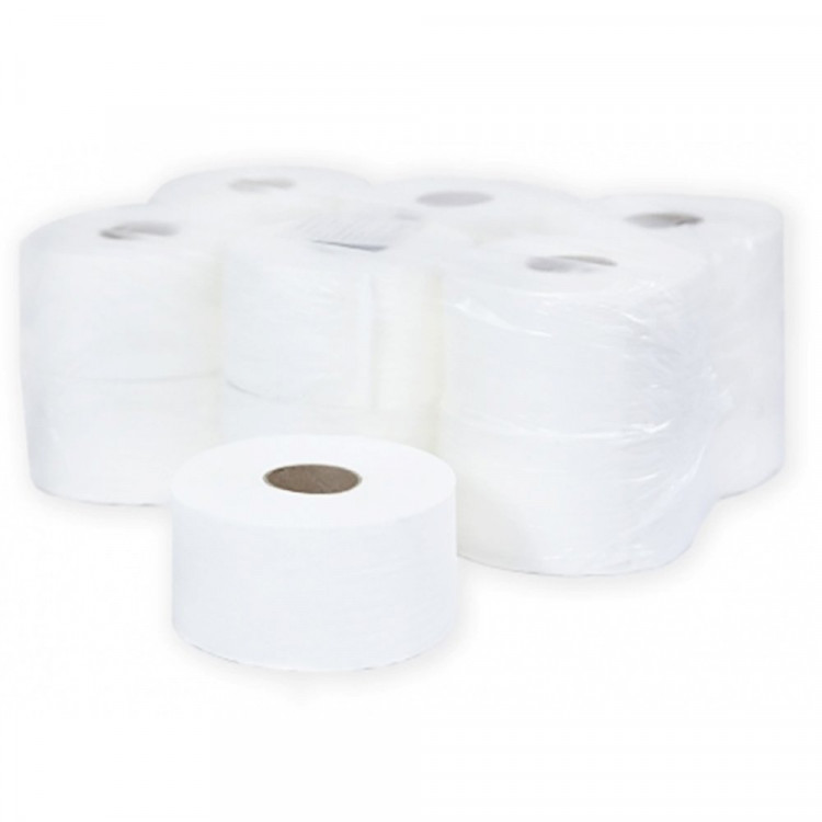 Бумага туалетная 2-слойная втулка 180м рулон светло-серая Терес Комфорт