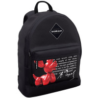 Рюкзак для девочек (ErichKrause) EasyLine Touch Balloon Dog черный 39x13x29 см арт.63007