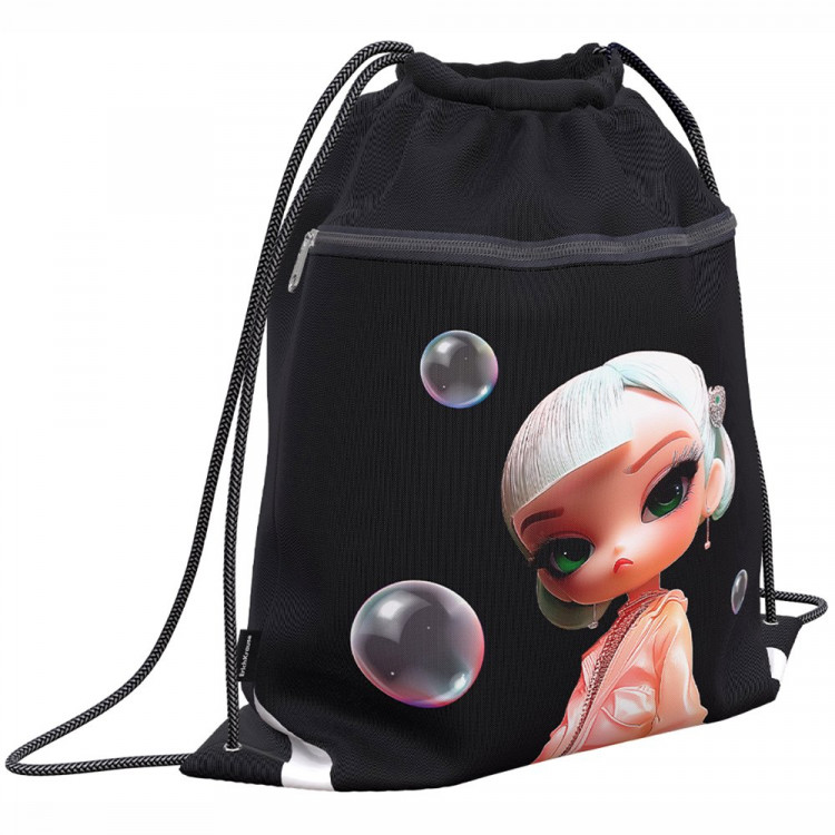 Сумка для сменной обуви 1 отделение с карманом на молнии ErichKrause Куколка 41х50 см арт.64945