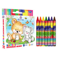 Мелки восковые (Attomex) 12 штук арт.8077812