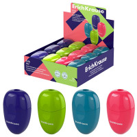 Точилка пластиковая (ErichKrause) контейнер 1 отверстие,  "Eva Reef" арт.60037 (Ст.24)