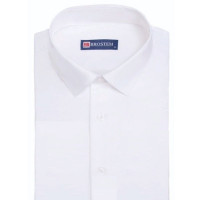 Сорочка подростковая короткий рукав размерный ряд 36/158-164(XXS)-41/176-182(XL) цвет белый Brostem арт.4701AXKs