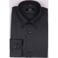 Сорочка детская приталенная длинный рукав размерный ряд 29/116-122-36/158-164  цвет серый Brostem арт.2LBD79H+45d** на кнопках