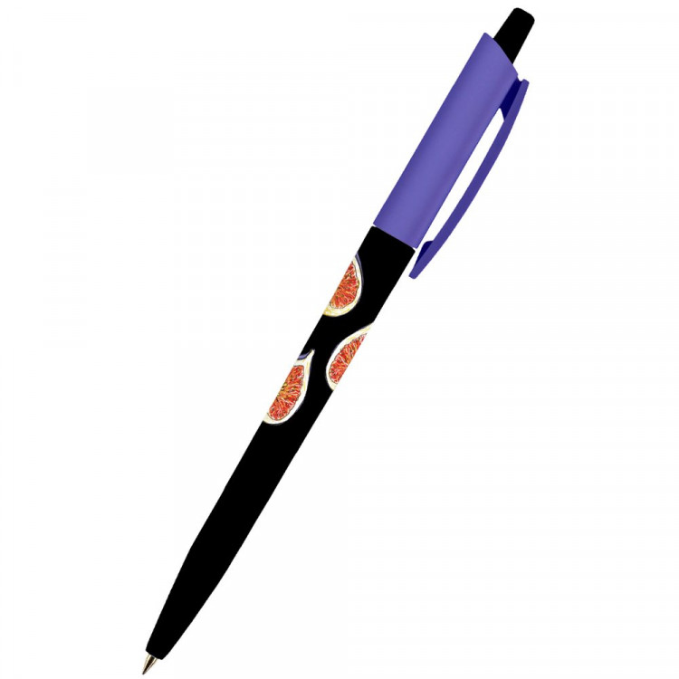 Ручка шариковая не прозрачный корпус (BrunoVisconti) Fresh&fruity Инжир, синий, 0,5мм , арт. 20-0241/50