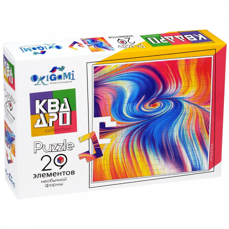 Пазл 29 элементов Квадро Спираль (Origami) арт.06996