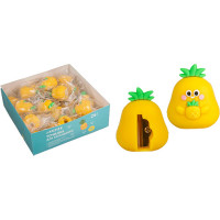 Точилка пластиковая (deVENTE) Pineapple 1 отверстие покрытие Soft Touch арт.8031312