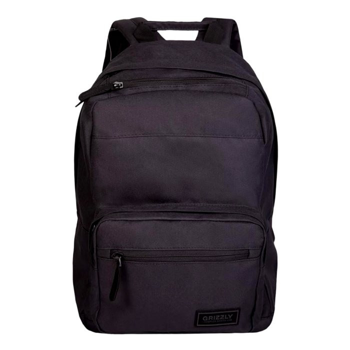 Рюкзак для мальчиков (Grizzly) арт RQ-008-1 черный 28х41х18 см