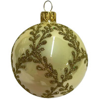 Шар стекло 08,5см (серия Премиум) "Веточка ромб 1" п/у арт.КУ-85-194114/1