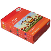 Гуашь 12 цветов (ГАММА) МУЛЬТИКИ 20мл арт 221032