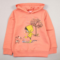 Толстовка для девочки (First kids) артикул 62276 размерный ряд 28/110-32/128 цвет персиковый