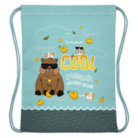 Сумка для сменной обуви 1 отделение (Hatber) Реально крутой Капибара 330х420мм арт.NMn_18020