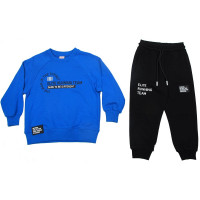 Комплект для мальчика арт.DMB 4978 размер 28/104-32/128 (свитшот+брюки) цвет василек