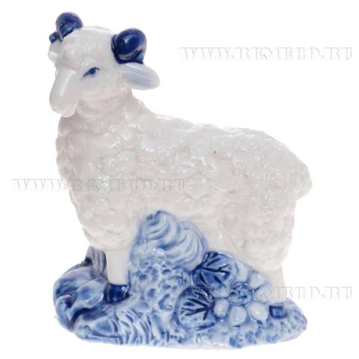 яяяСтатуэтка СИМВОЛ ГОДА "Барашек" 9см арт.589430