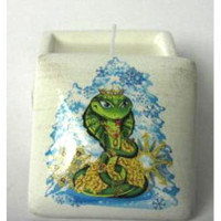 Подсвечник-шкатулка со свечой НОВОГОДНИЙ арт.26061