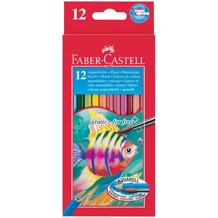 Набор карандашей цветных (Faber-Castell) 12цветов акварельные арт.114413